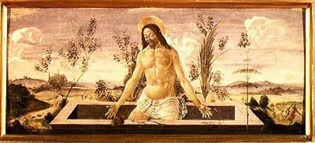 Predella panel depicting the Resurrection, from the St. Barnabas Altarpiece à Sandro Botticelli