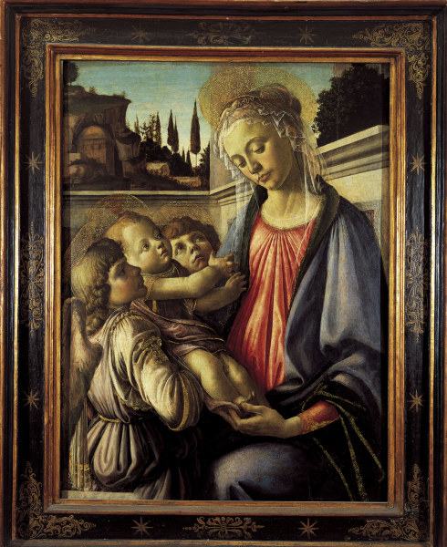 S.Botticelli / Mary w.Child & Angels à Sandro Botticelli