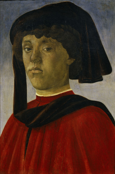 S.Botticelli / Portrait of a young man à Sandro Botticelli