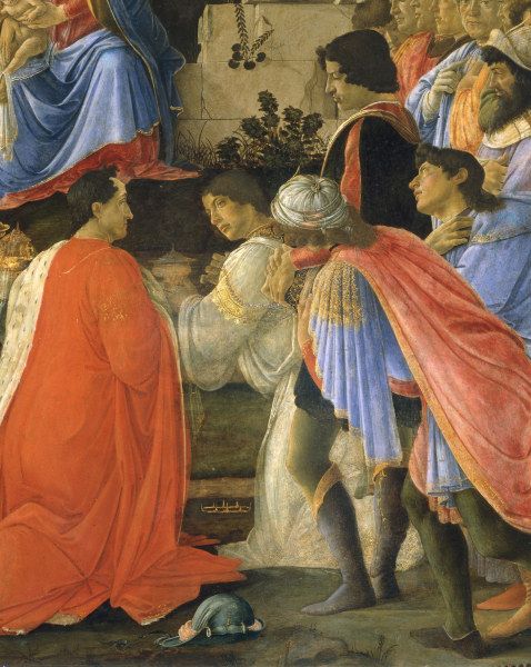 S.Botticelli, Adoration of Kings, Det. à Sandro Botticelli