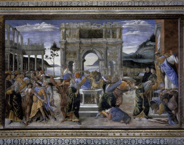 S.Botticelli, Bestrafung der Rotte Korah à Sandro Botticelli