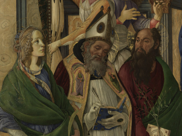 S.Botticelli, Katharina, Augustinus u.a. à Sandro Botticelli