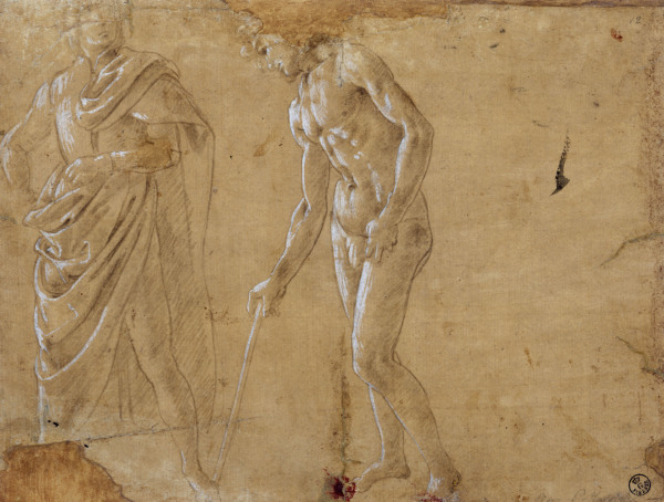 S.Botticelli, Zwei Figurenstudien à Sandro Botticelli