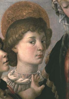 St. John from the Virgin and Child (detail of 44356) à Sandro Botticelli