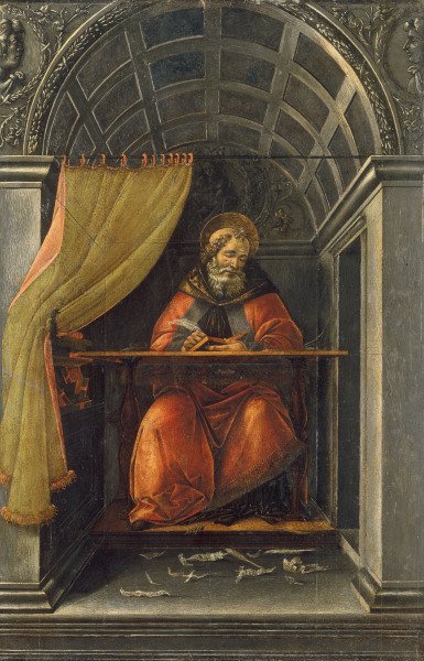 St.Augustine in the Cell / Botticelli à Sandro Botticelli