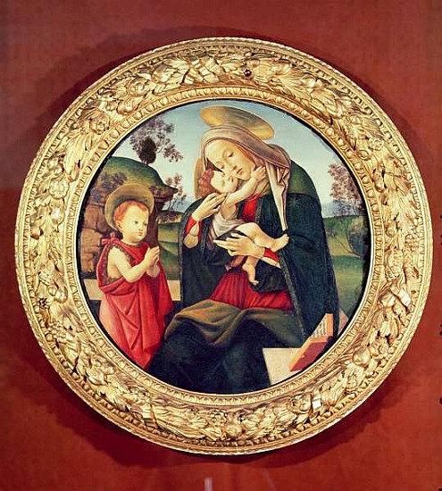 Virgin and Child with John the Baptist à Sandro Botticelli