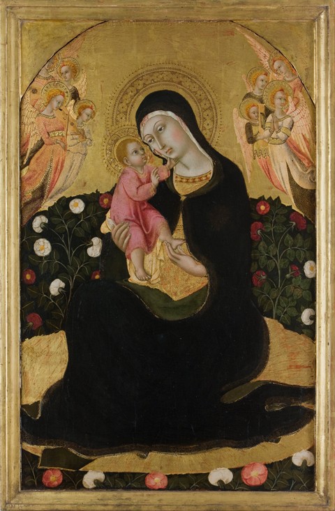 The Virgin and Child with Angels (Madonna of Humility) à Sano di Pietro