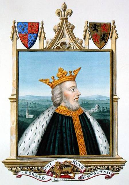 Portrait of Edward III (1312-77) King of England from 1327 from 'Memoirs of the Court of Queen Eliza à Sarah Countess of Essex