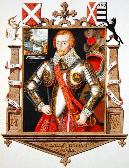 Portrait of Henry, 5th Lord Windsor (1562-1615) from 'Memoirs of the Court of Queen Elizabeth' à Sarah Countess of Essex