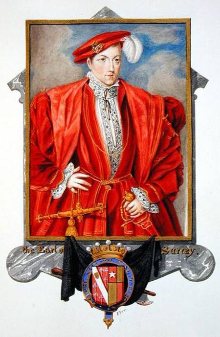 Portrait of Henry Howard (c.1517-47) Earl of Surrey from 'Memoirs of the Court of Queen Elizabeth' à Sarah Countess of Essex
