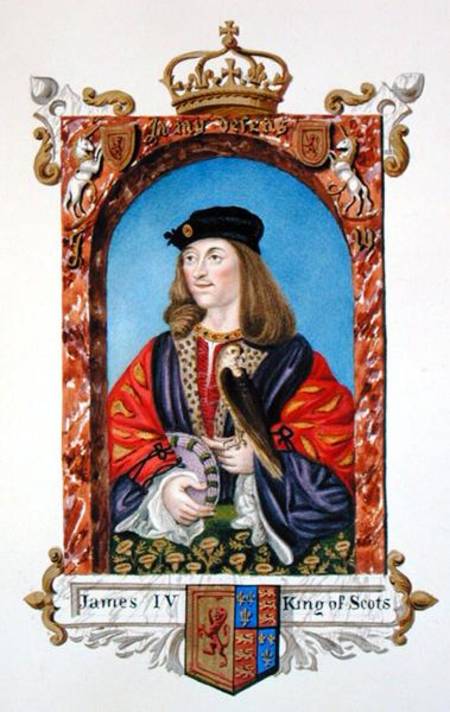 Portrait of James IV of Scotland (1473-1513) from 'Memoirs of the Court of Queen Elizabeth' à Sarah Countess of Essex