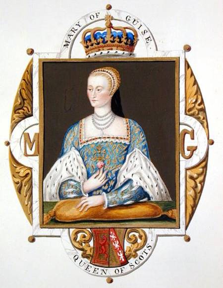Portrait of Mary of Guise (1515-60) Queen of Scotland from 'Memoirs of the Court of Queen Elizabeth' à Sarah Countess of Essex