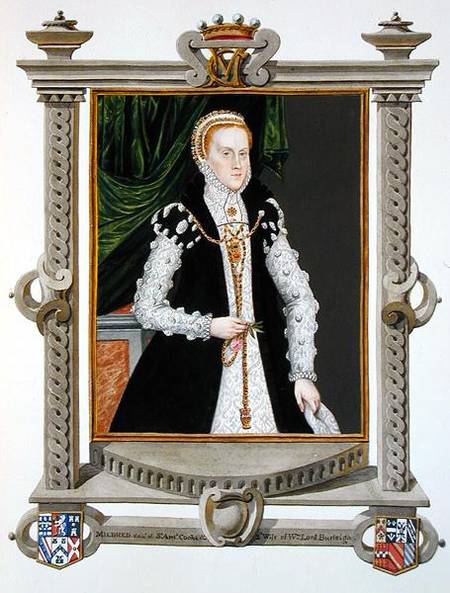 Portrait of Mildred Cooke, Lady Burghley from 'Memoirs of the Court of Queen Elizabeth' à Sarah Countess of Essex