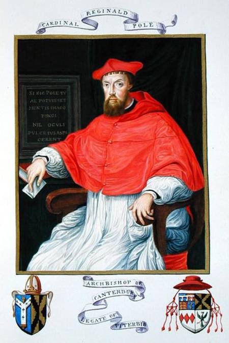 Portrait of Reginald Pole (1500-58) Archbishop of Canterbury and Legate of Viterbo from 'Memoirs fro à Sarah Countess of Essex