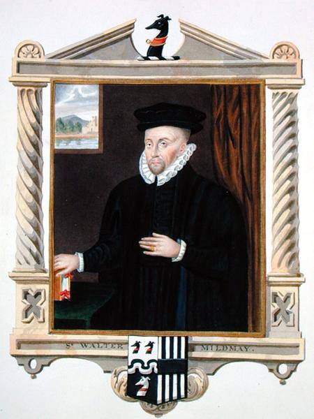 Portrait of Sir Walter Mildmay (c.1520-89) from 'Memoirs of the Court of Queen Elizabeth' after a po à Sarah Countess of Essex