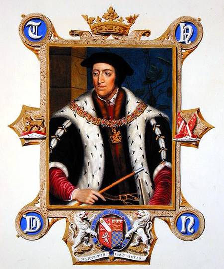 Portrait of Thomas Howard (1473-1554) 3th Duke of Norfolk from 'Memoirs of the Court of Queen Elizab à Sarah Countess of Essex