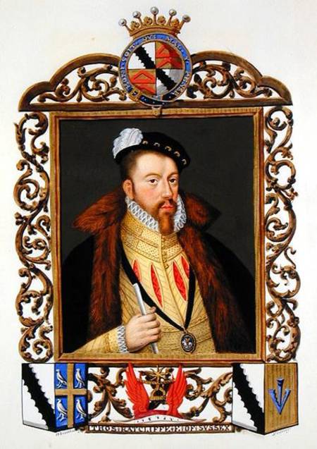 Portrait of Thomas Radcliffe (c.1526-d.1583) 3rd Earl of Sussex from 'Memoirs of the Court of Queen à Sarah Countess of Essex