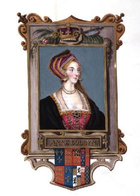 Portrait of Anne Boleyn (1507-36) 2nd Queen of Henry VIII, as a Young Woman from 'Memoirs of the Cou