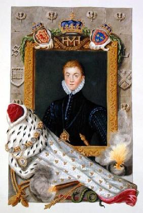 Portrait of Charles I of England (1600-49) as Prince of Wales from 'Memoirs of the Court of Queen El