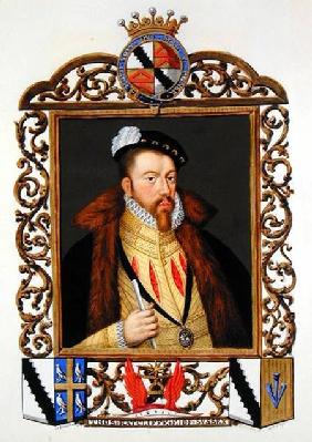 Portrait of Thomas Radcliffe (c.1526-d.1583) 3rd Earl of Sussex from 'Memoirs of the Court of Queen