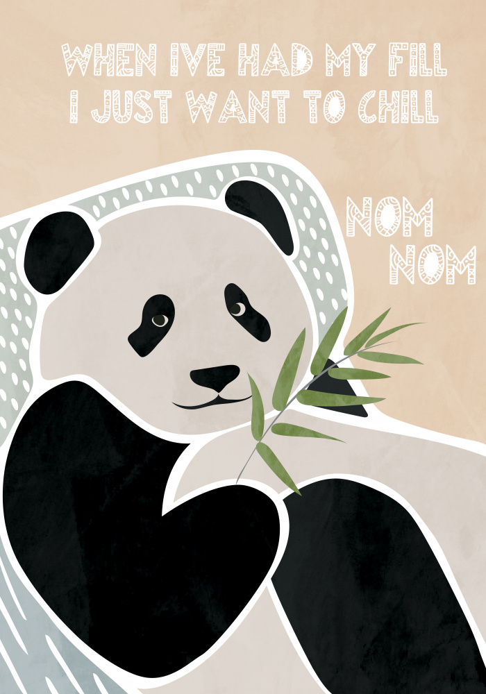 Childrens panda typography à Sarah Manovski