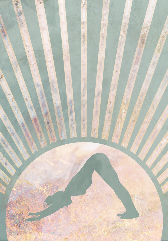 Yoga Boho Sun Rise Green 3 à Sarah Manovski