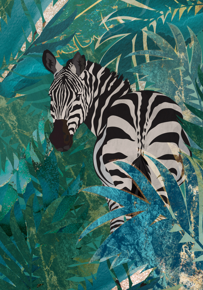 Zebra in the jungle 1 à Sarah Manovski