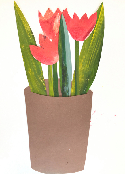 Tulips in a pot à Sarah Thompson-Engels