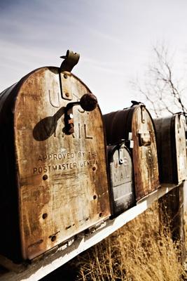 old American mailboxes in midwest à Sascha Burkard