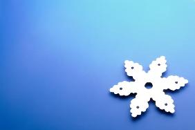 snowflake over blue