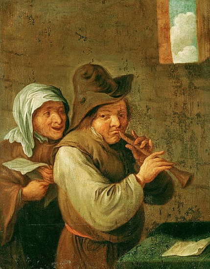 The Old Couple à (école de) Adriaen Jansz. van Ostade