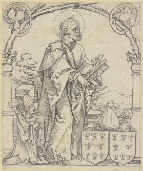 Heiliger Petrus mit Stifter, dem Abt Johann Lang zu Castel