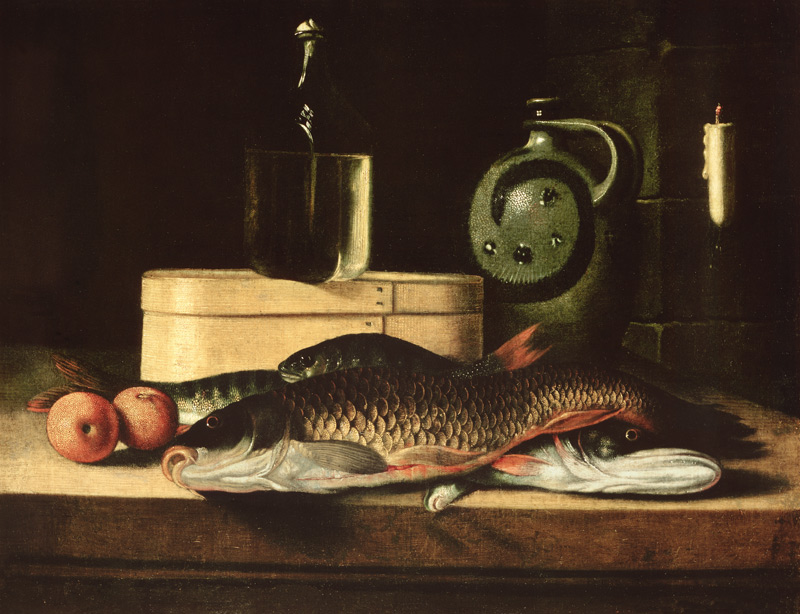 nature morte avec des poissons à Sebastian Stosskopf