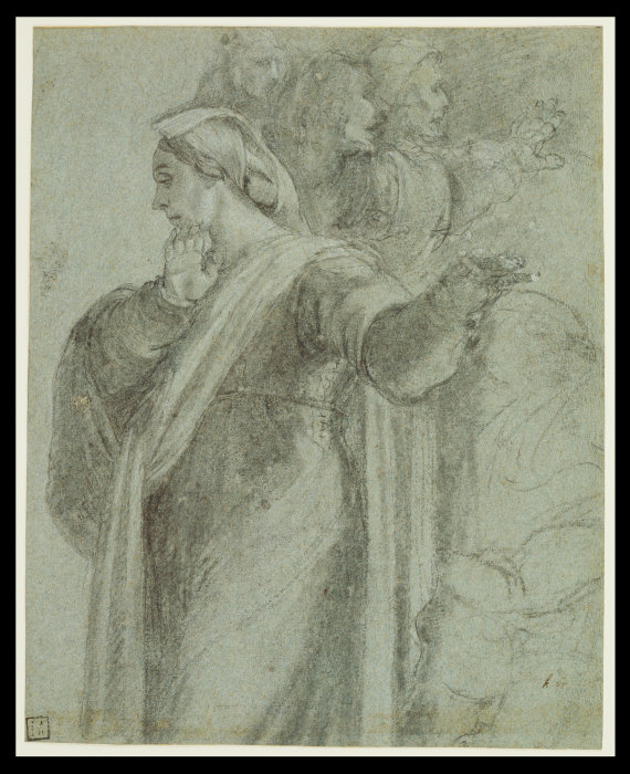 Study for the figure of Martha in "the Raising of Lazarus" à Sebastiano del Piombo