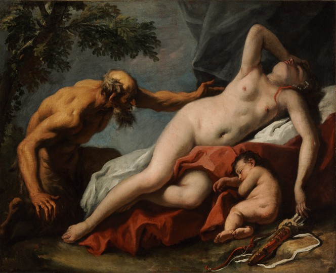 Venus and Satyr à Sebastiano Ricci