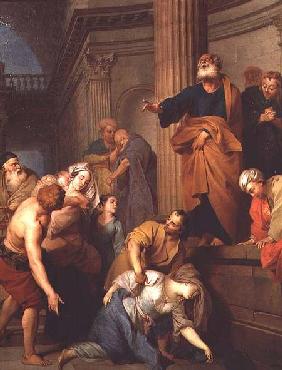 The Death of Sapphira, Wife of Ananius
