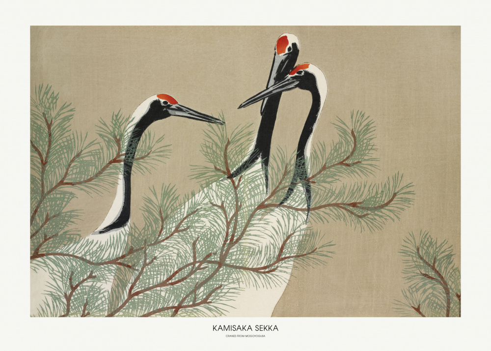 Cranes From Momoyogusa à Kamisaka Sekka