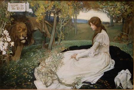 Una and the Lion à Septimus Edwin Scott