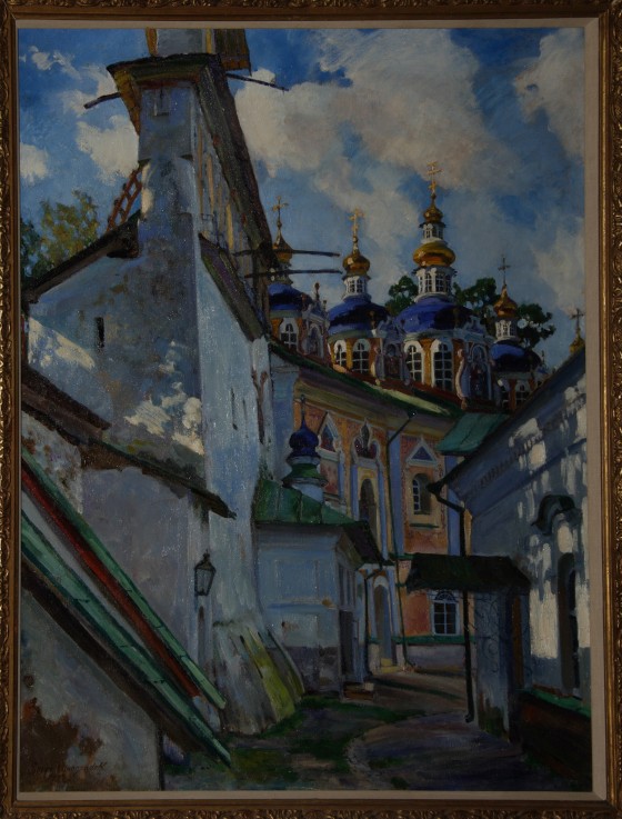View of the Pskovo-Pechersky Monastery à Sergej Arsenjewitsch Winogradow