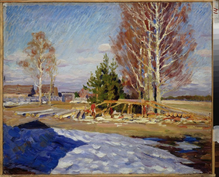 Spring landscape à Sergej Arsenjewitsch Winogradow