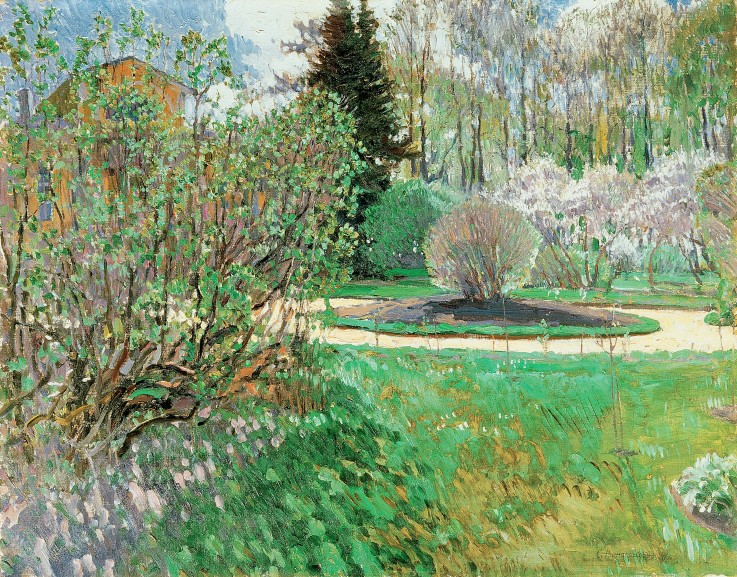 A garden. Spring à Sergej Arsenjewitsch Winogradow