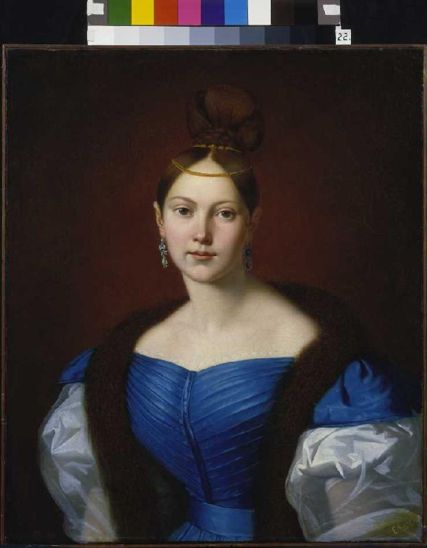 portrait d'une jeune femme. à Sergej Konstantinow. Sarjanko