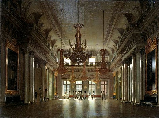 The Hall of the Field Marshal in the Winter Palace à Sergey Konstantinovich Zaryanko