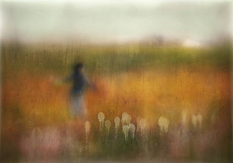A Girl and Bear grass à Shenshen Dou