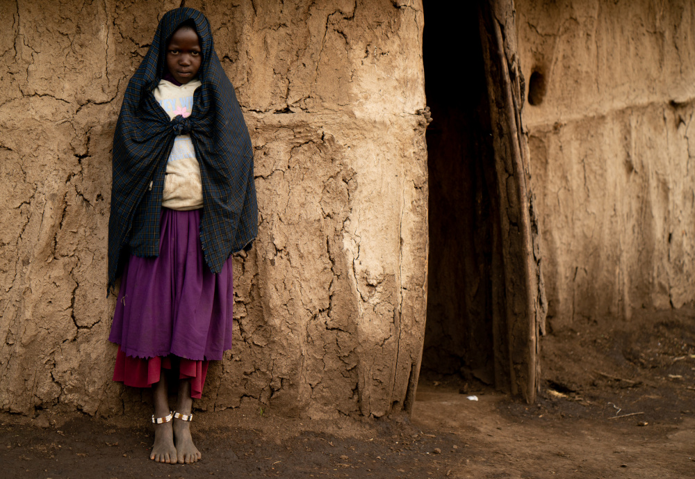 Masai girl .. at her home à Shobhit Chawla