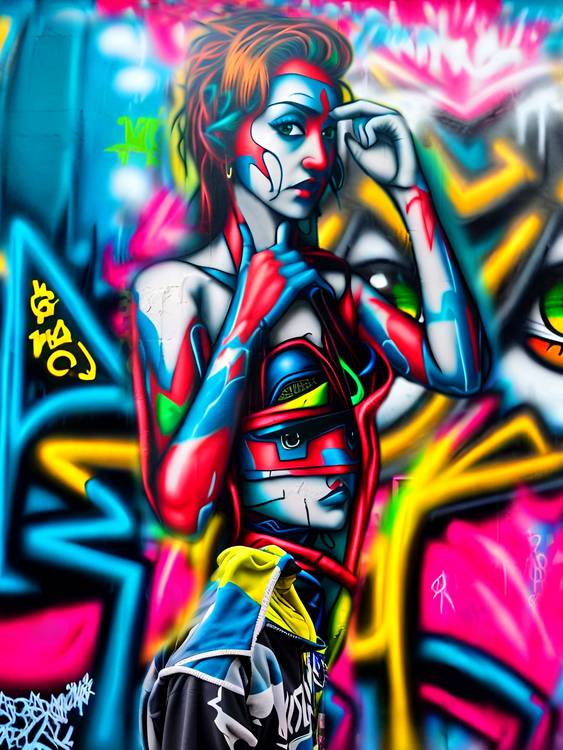 Graffiti Girl à Siegfried Schreck