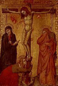 le Christ sur la croix avec Marie, Jean et Madeleine.