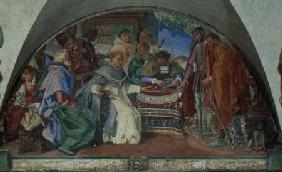 St. Antoninus Drives Away Two False Beggars, lunette