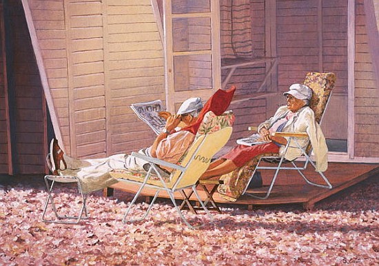 Evening Rest (oil on canvas)  à Simon  Cook