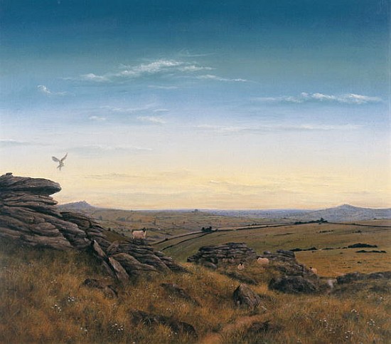 Evening Sky (oil on canvas)  à Simon  Cook